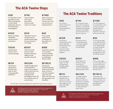 ACA Banner Set - ACA 12 Step and 12 Traditions Banners