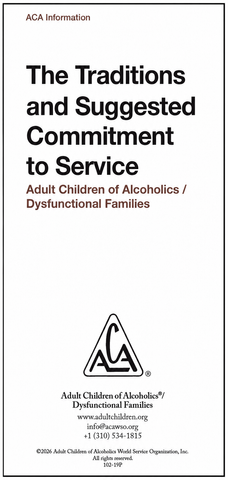 Traditions and Suggested Commitment to Service - bundle of 10 tri-folds