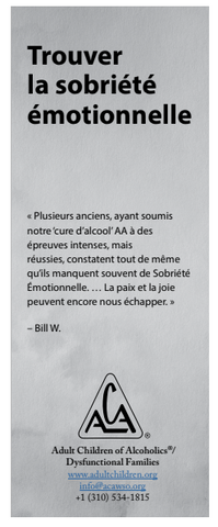 French Finding Emotional Sobriety