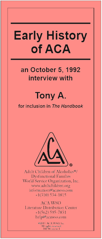 Early History of ACA - $2 per bundle of 10 tri-folds