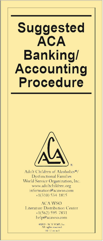 Suggested Banking/Accounting Procedures - bundle of 10 tri-folds