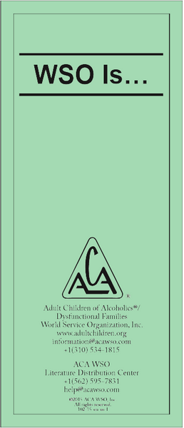 WSO Is... - bundle of 10 tri-folds – ACAWSO