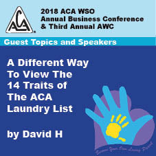 2018 AWC - David H - A Different Way To View The 14 Traits Of The ACA Laundry List  (CD not available; download only)
