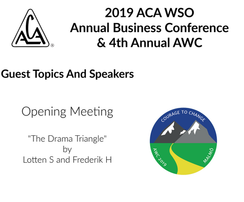 2019 AWC - The Drama Triangle Lotten S (English) & Fredrik H (Swedish) (CD not available; download only)