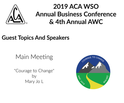 2019 AWC - Courage to Change  - Mary Jo L (USA) (CD not available; download only)
