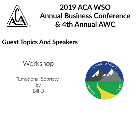 2019 AWC - Emotional Sobriety - Bill D (USA) (CD not available; download only)